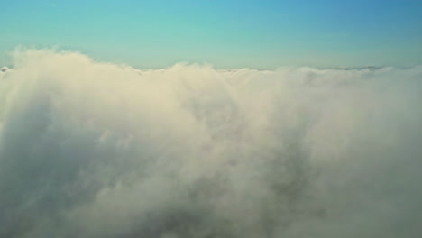 beautiful landscape of white clouds in the blue sky
