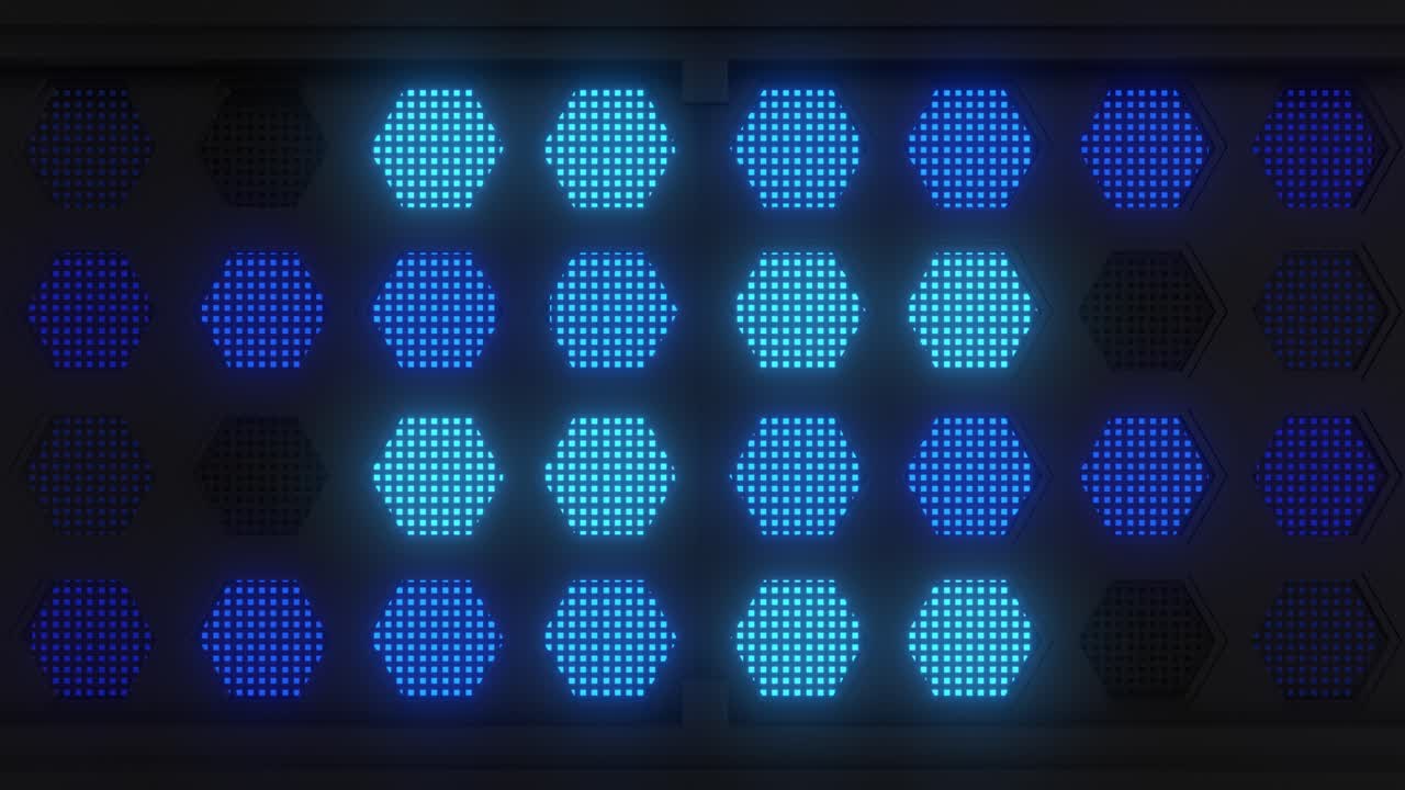 Abstract Futuristic LED Panel Design