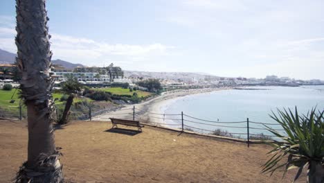 View-of-Beach-Fanabe-in-Costa-Adeje-at-Tenerife-Spain