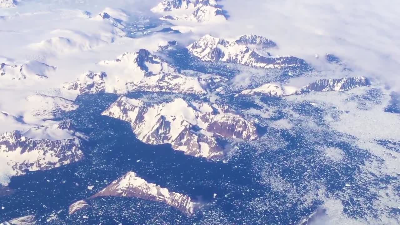 그린란드 빙상과 폭설 1 위의 좋은 공중
