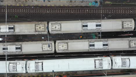 train maintenance in a yard