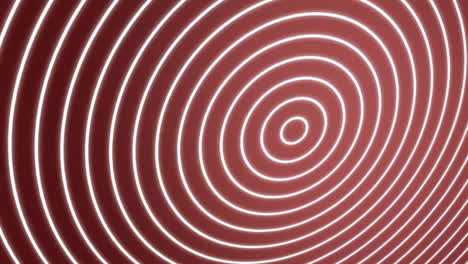 animating concentric circles over red background