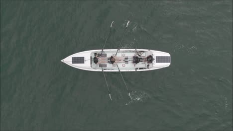 atlantic rowing boat challenge aerial drone shot-1