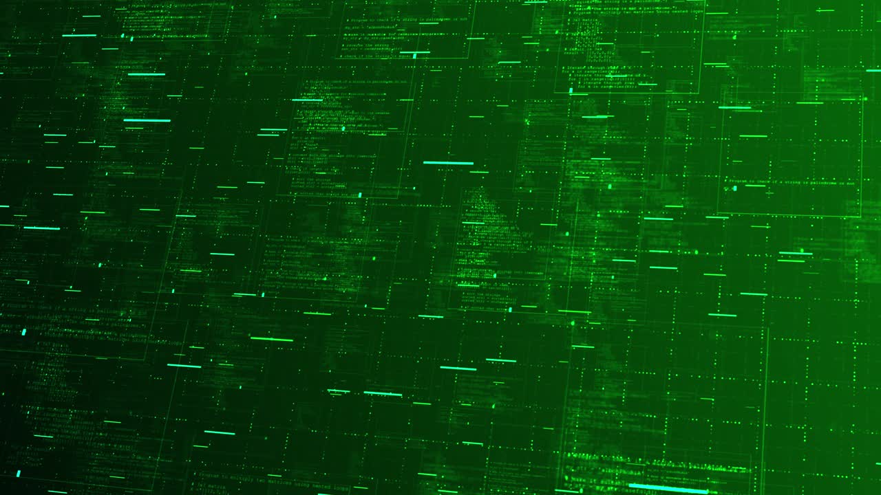 Big data visualization concept glowing lines abstract technology background 3d digital binary data