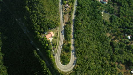 aerial shot of spur tree hill in st