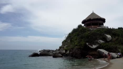 paisaje de cabo san juan en santa marta colombia