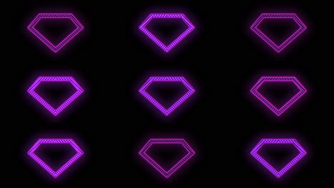 Pulsing-purple-diamonds-pattern-with-neon-light-in-casino-style