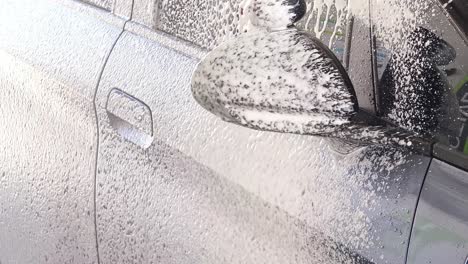 car wash in progress