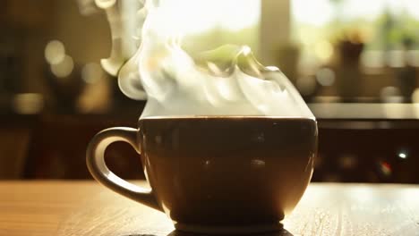 una taza de café