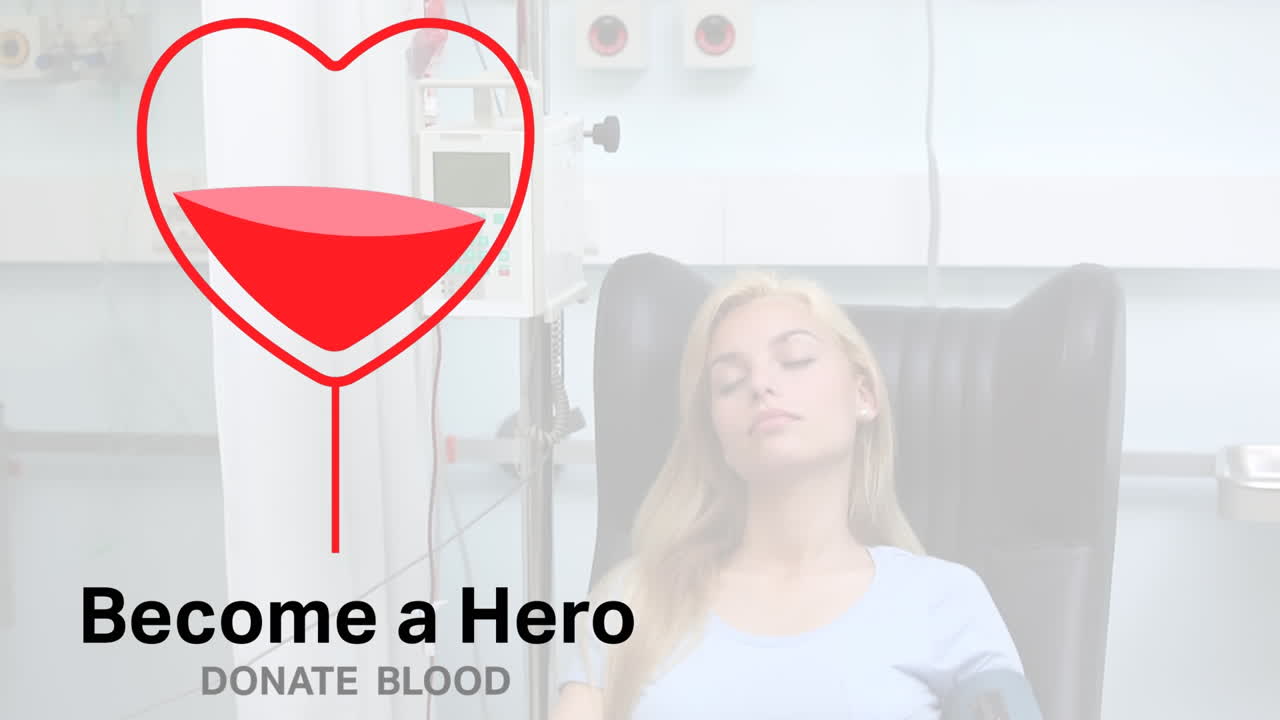 анимация формы сердца кровь мешок и стать героем текст над кавказской пациентки