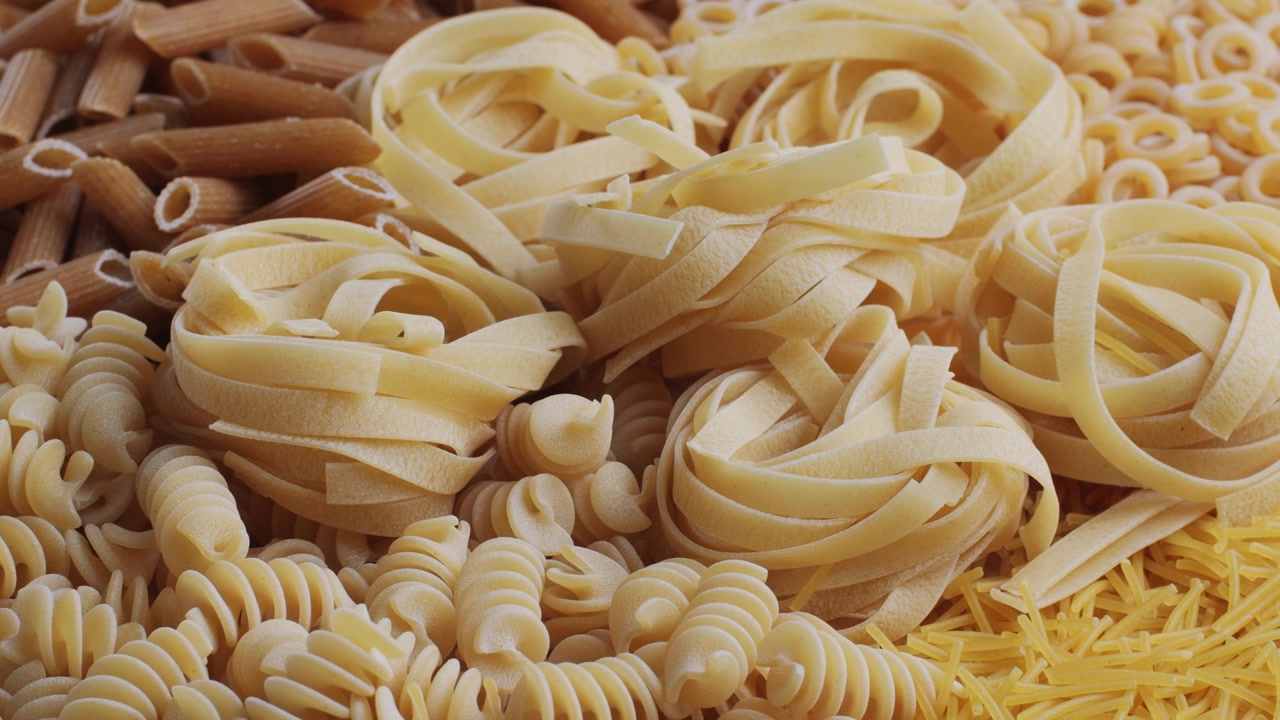 Assortment of Dry Pasta Varieties