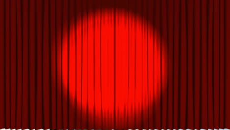 theatre curtains showing a film roll