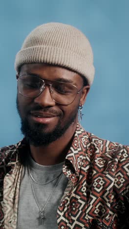 close-up portrait of a stylish man