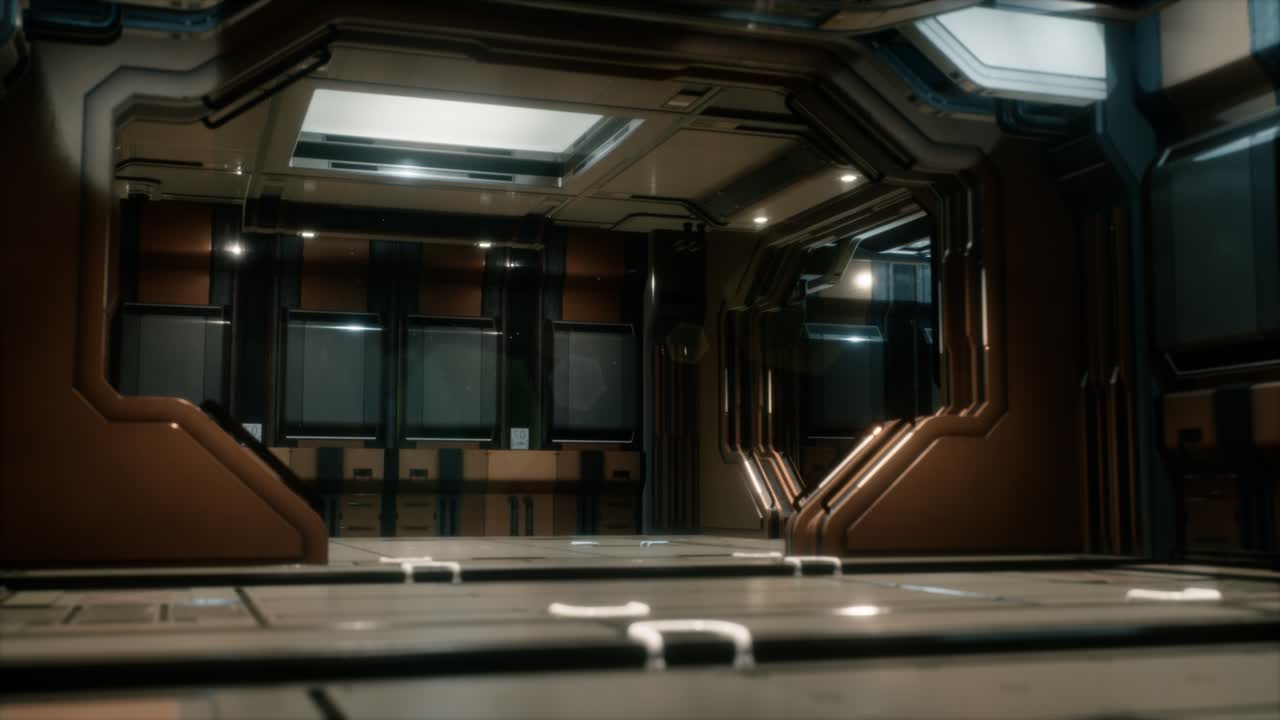 공상과학 터널이나 우주선 복도