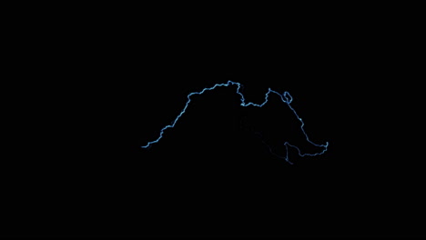 Animation-Einer-Elektrischen-Welle-In-Form-Eines-Deformierten-Bogens-Auf-Schwarzem-Hintergrund