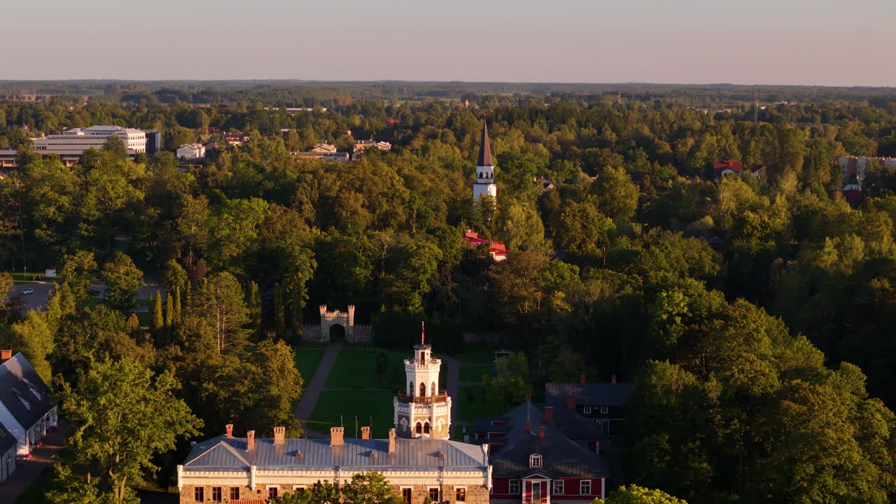 Famous Buildings, Monuments, And Historic Landmarks In Sigulda, Latvia.