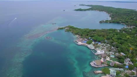 seaside hotels and cabin resorts in the turquoise waters of islas rosario, colombia