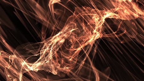 un bucle sin costuras abstracto de llamas de energía de plasma en fondo negro. 4k 3d renderización de fondo de movimiento de ciencia ficción. electricidad, educación, ciencia, futurismo y física concepto de fondo abstracto.