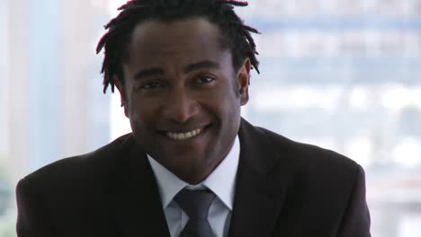 businessman in his office