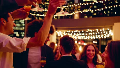 rooftop party in the city