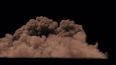 brown dust cloud
