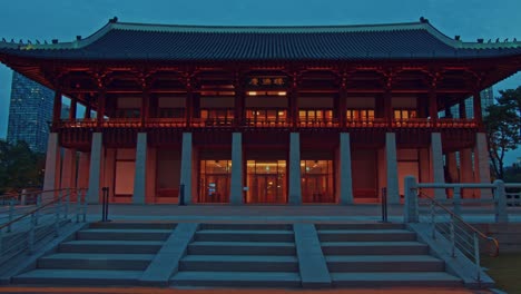Asiático-Arquitectura-Oriental-Tradicional-Coreano-Chino-Estilo-Japonés