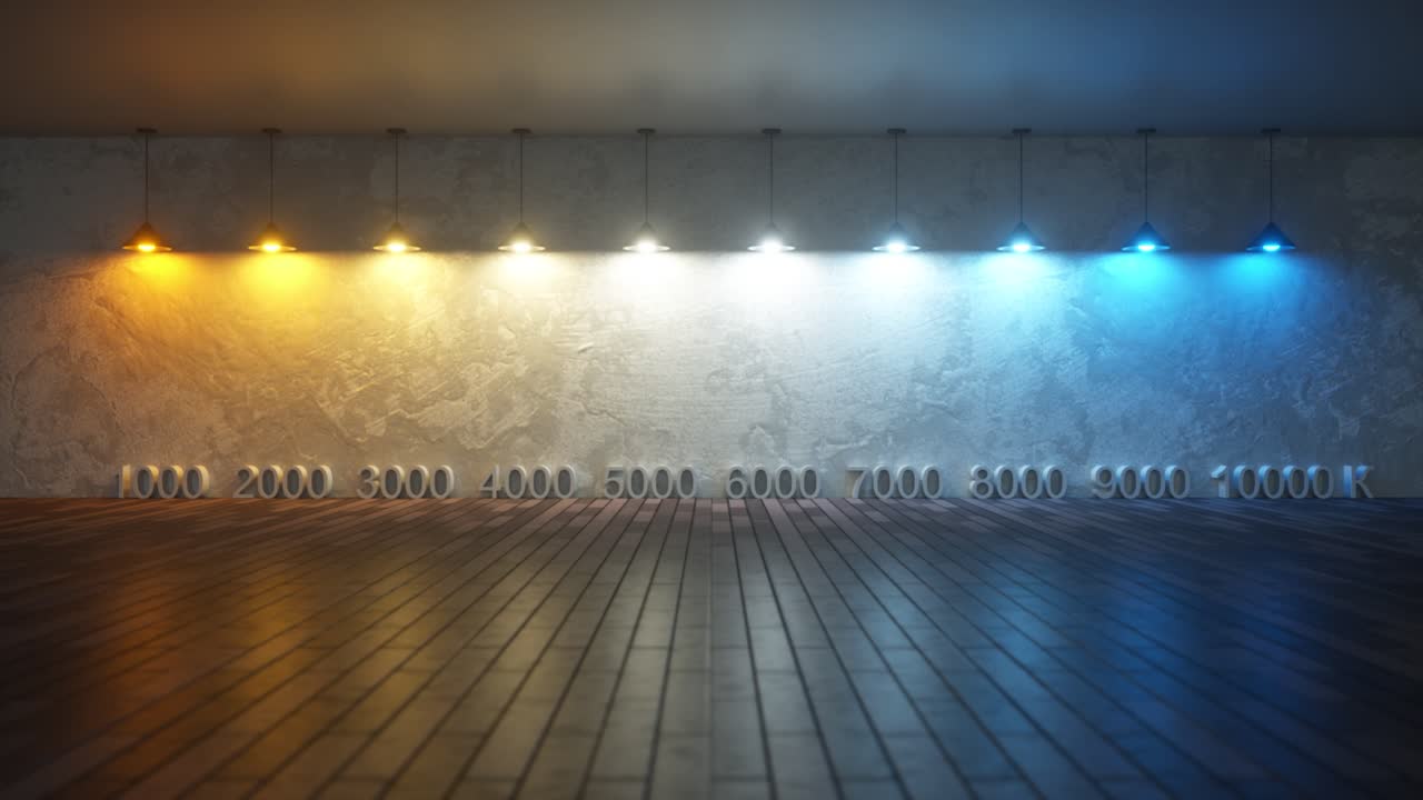 diferentes temperaturas de color de las bombillas