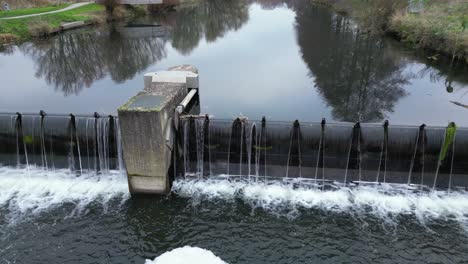 water barrier in the river