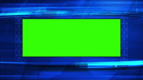 breaking news media concept green screen background with space for broadcasting, 4k animation.