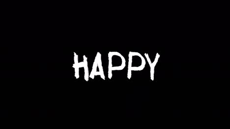 concepto de texto de movimiento feliz