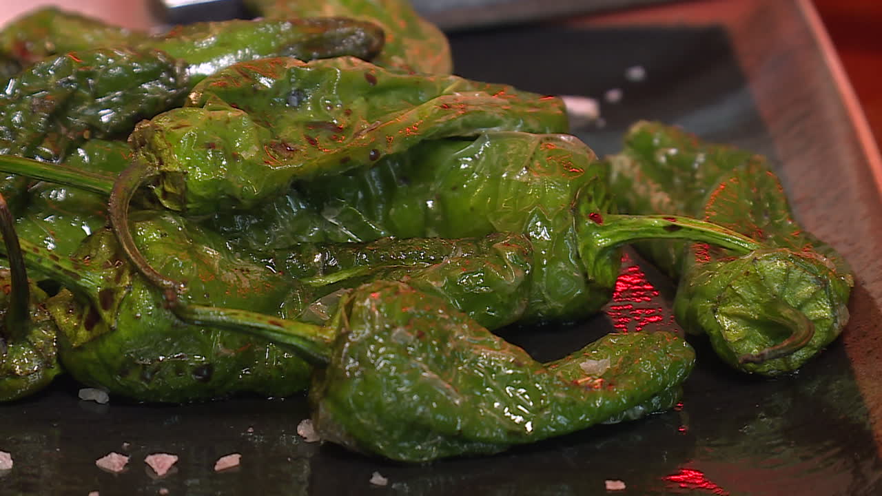 Roasted Green Peppers