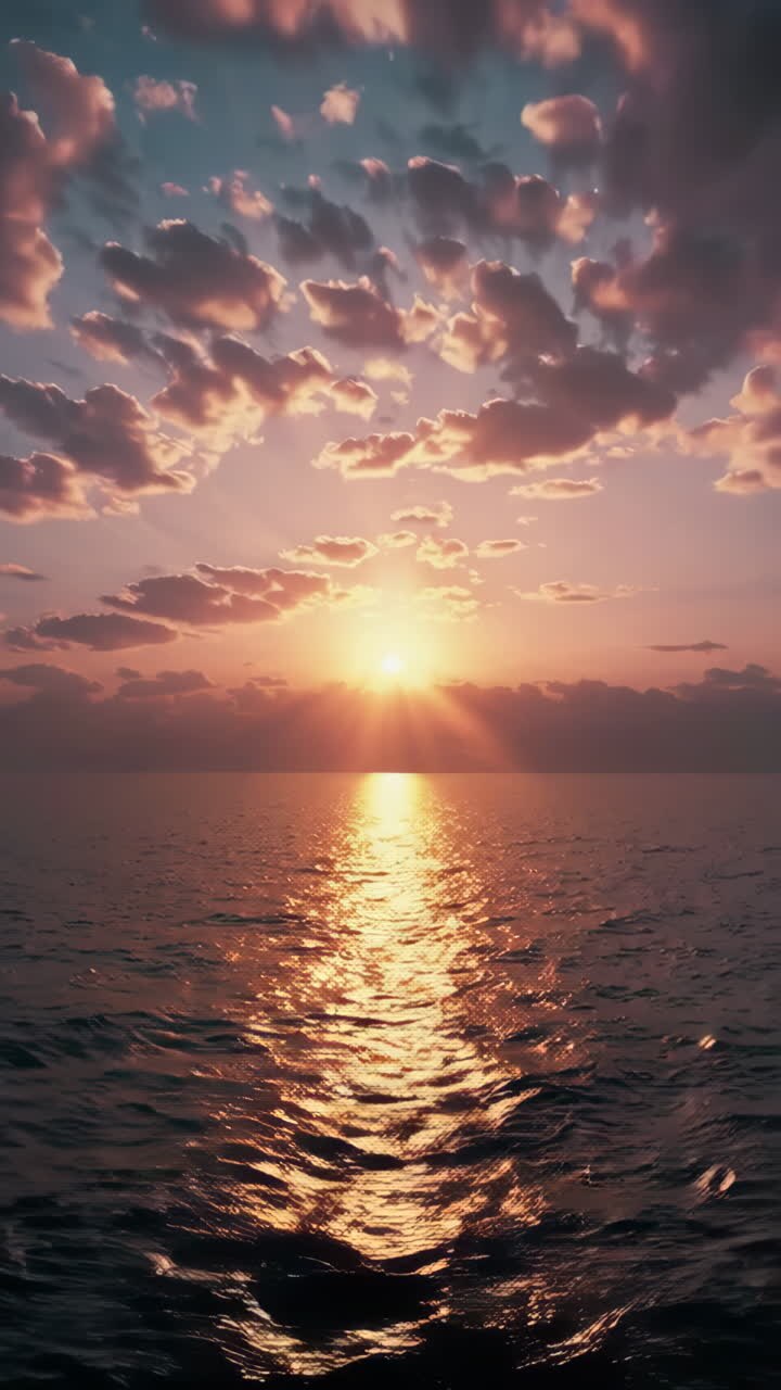 Sunset over the Sea