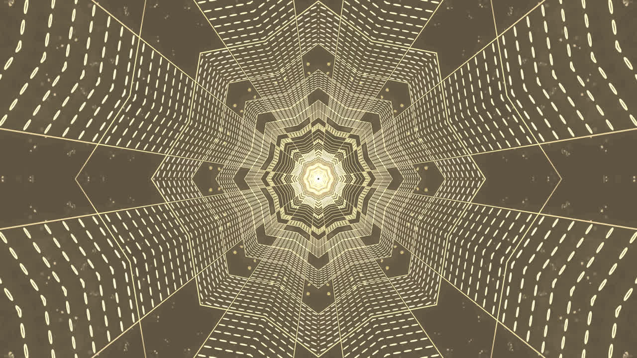 Abstract Kaleidoscope Tunnel Pattern