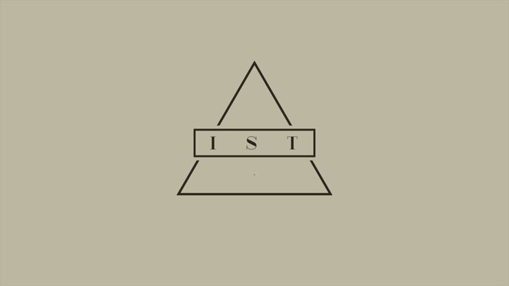Merry Christmas with hipster triangle on white gradient