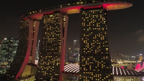 marina bay sands at night