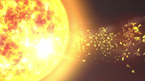 sun and asteroids