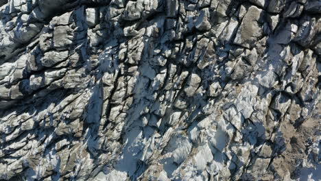 crevices of glaciers massif at raikot in nanga parbat's north flank in pakistan