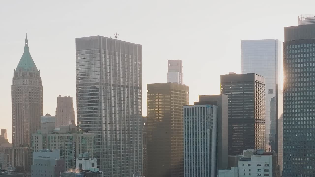 paisaje urbano con rascacielos