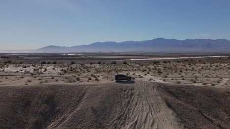 driving through the desert exploring