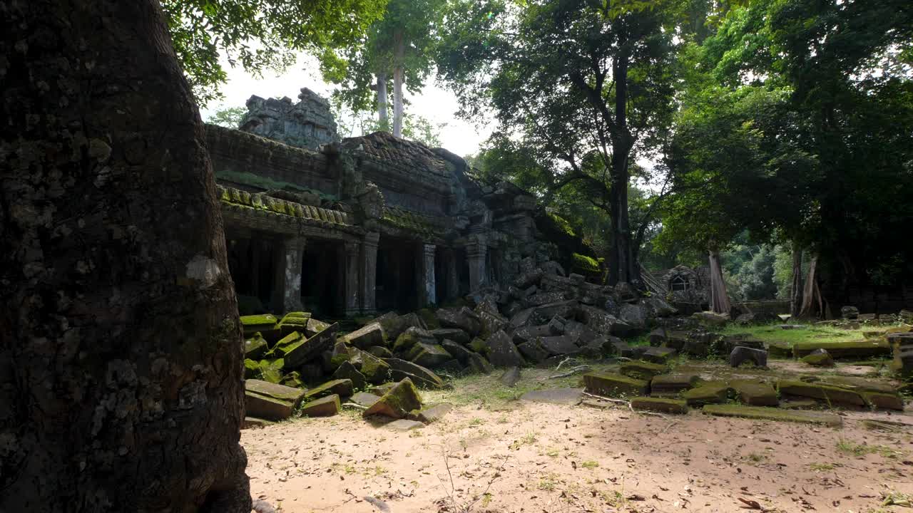 Ta Prohm temple Tomb Raider film location Angkor Wat complex Khmer Cambodia landmark