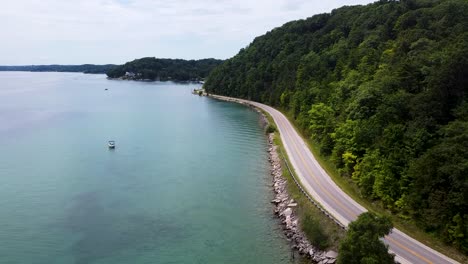 a beautiful lake as seen during a summer in northern michigan