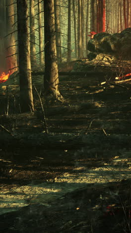 forest fire aftermath