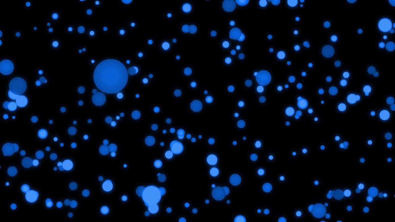 중간 크기의 점 공이 움직이는 애니메이션 모션 그래픽