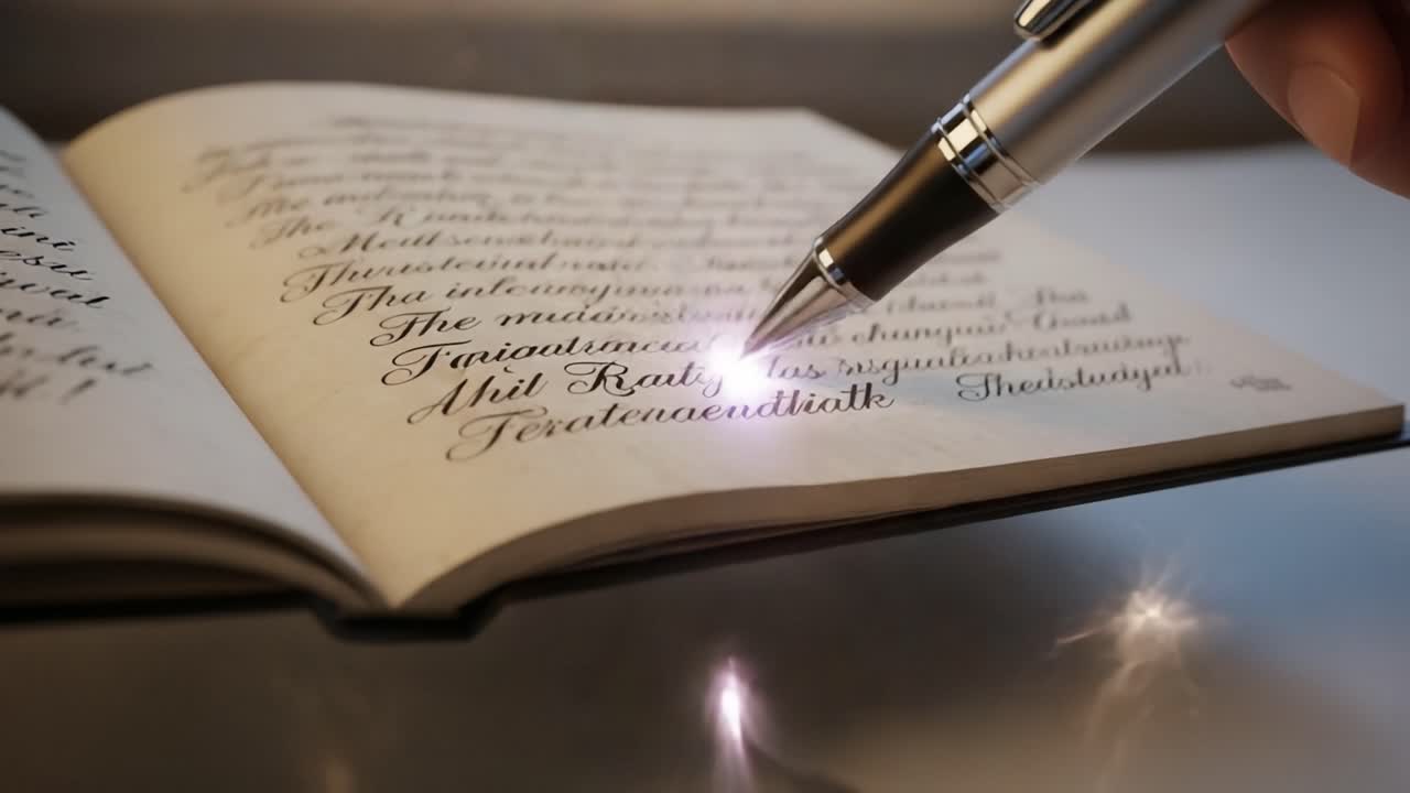 A Captivating Journey through Calligraphy: The Art of Writing Elegantly with a Pen That Sparks Creativity on the Pages of Imagination