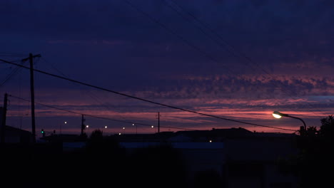 色彩豐富的天空 夕陽時