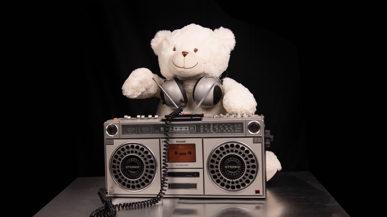 빈티지 테디 베어 디지와 박스