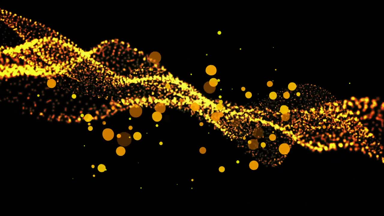 원의 디지털로 생성된 비디오