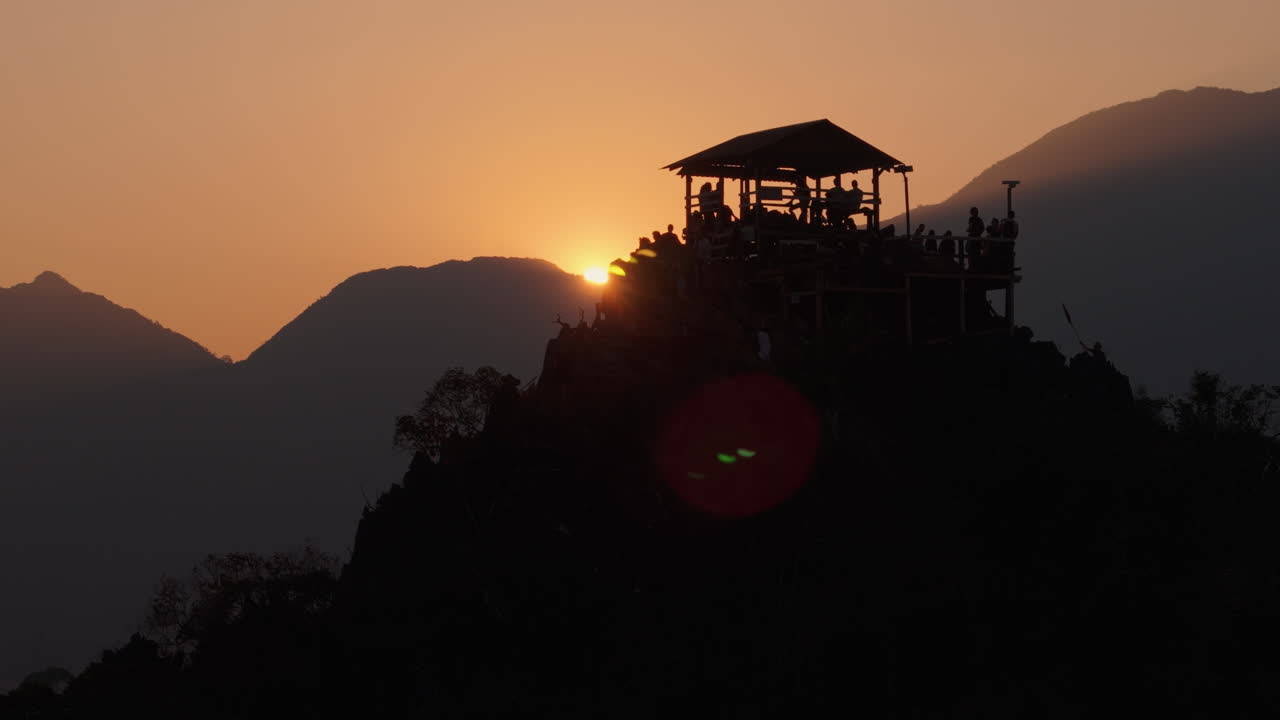 Sunset Viewing Platform on Mountaintop
