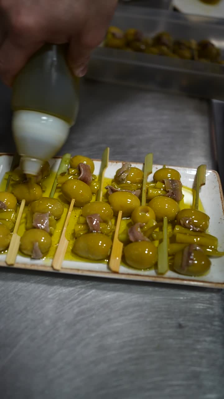 Olives and Anchovies Tapas