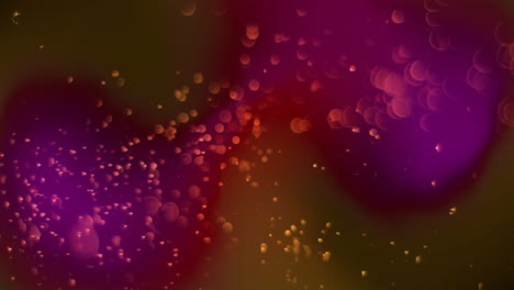 Farbenfrohe-Bokeh-Lichter-Animation-Auf-Dunklem-Hintergrund-Mit-Violetten-Und-Orangen-Farbtönen